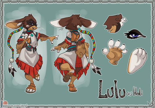 Lulu Reference Sheetflat and hip bunbun Commissioned adult photos