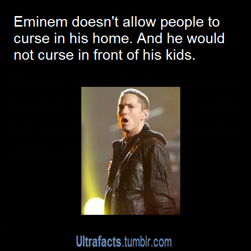sheepinthewolves:  ultrafacts:  More Ultrafacts   Good Guy Eminem 