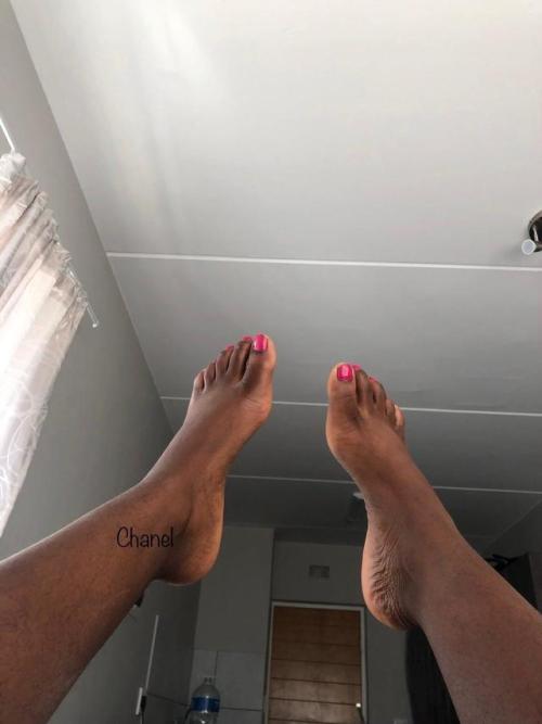 Do you like ebony feet? www.instagram.com/chanelsebonytoes can make for you footdom, pics, videos an