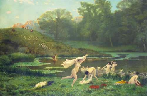 artbeautypaintings: Diane and Actaeon  - Jean-Léon Gérôme