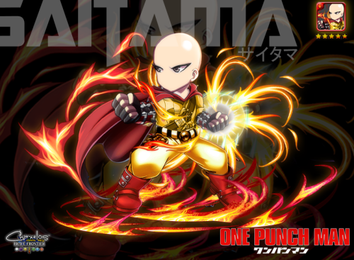 fuckyeahchaxelos:  Caped Baldy Saitama and Demon Cyborg GenosA Brave Frontier X One Punch Man Collaboration