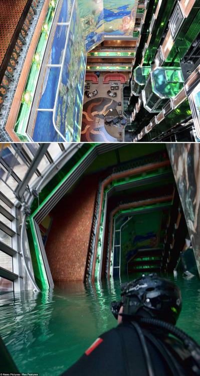 beautyofabandonedplaces:  A Before and After of the MS Costa Concordia. [959×1801]. http://imgur.com/r/AbandonedPorn/FTp0syf 
