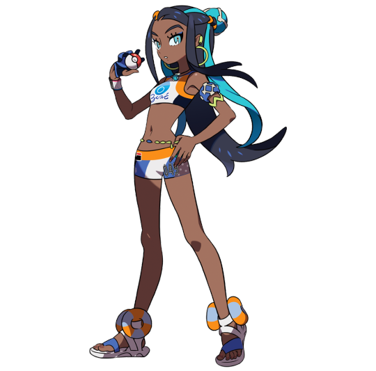 corsolanite:  Official Artwork for Gym leader Nessa in Pokémon Sword and Shield! 