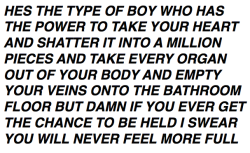 you'll be the end of me