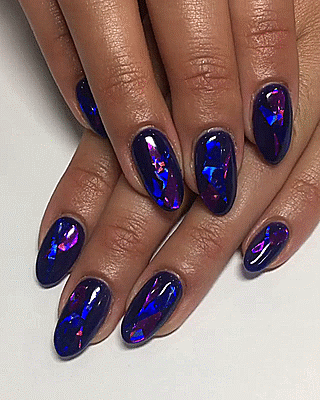 babyfairy:  nailpornography:  Purple Prisms  @nintendogamegirl 