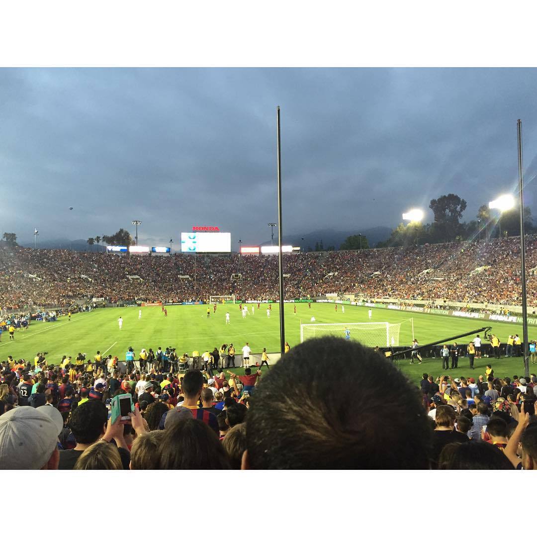 Barcelona vs Galaxy&hellip;.. #barcelonavsgalaxy #rosebowl #fcbarcelona #barcelona