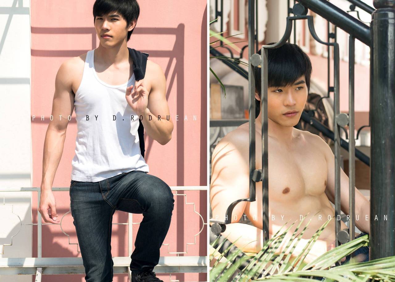 twhornyboy:  mantop10691:  泰國超可愛直男小鮮肉男模…Kun Kittikun  身材真好