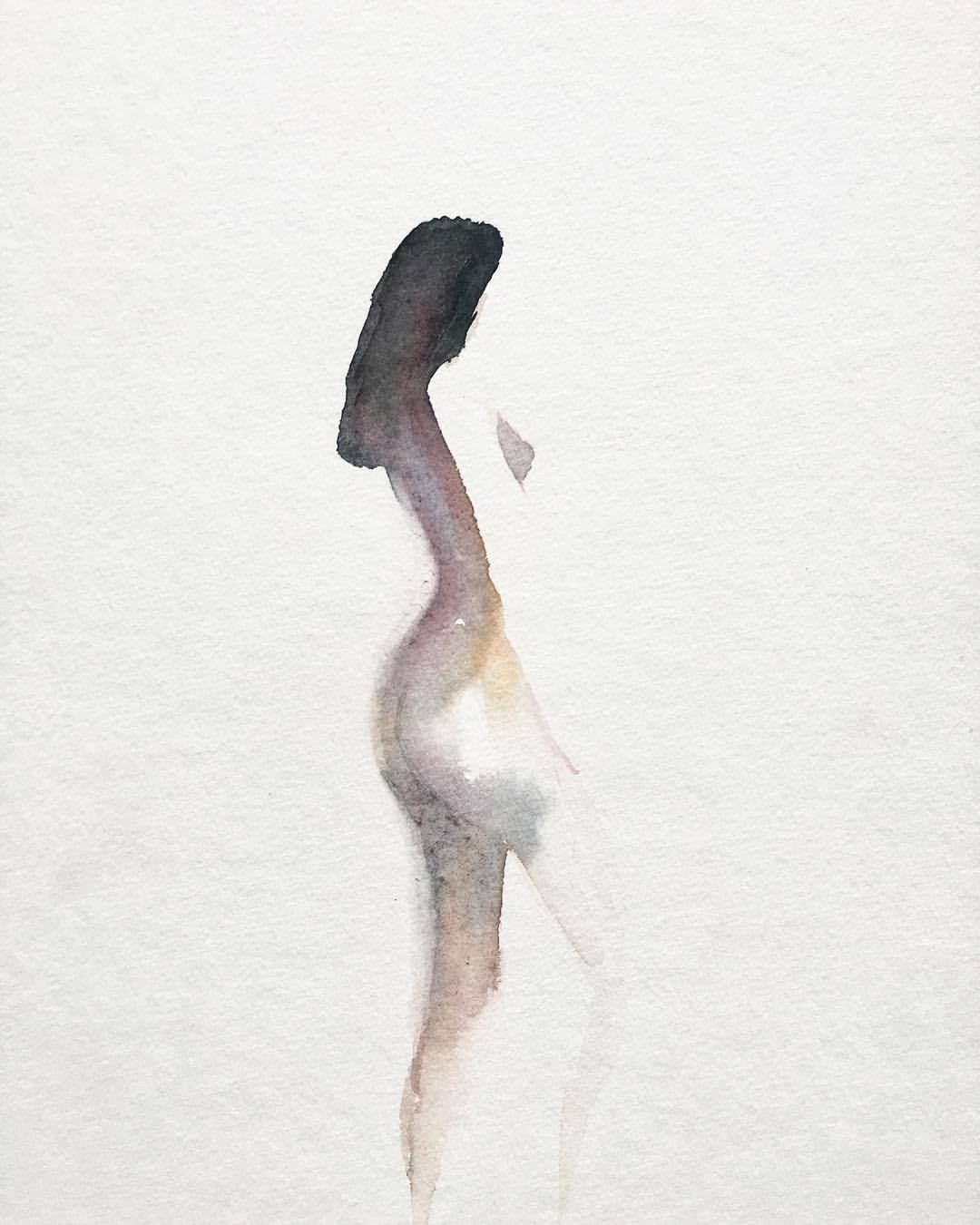dltnart: Quick #watercolor #figure #painting #art #artist #artwork #artistontumblr