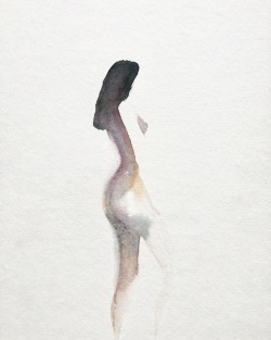 dltnart: Quick #watercolor #figure #painting #art #artist #artwork #artistontumblr #artistsoninstagram