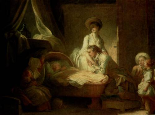 artist-jean-honore-fragonard: Visit to the nurse, 1775, Jean-Honore FragonardMedium: oil,canvas