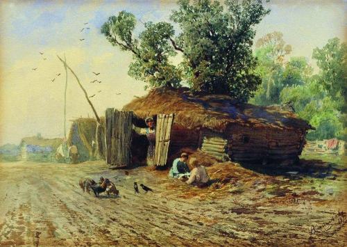 artist-vasilyev: Dugout, 1870, Fyodor Vasilyev