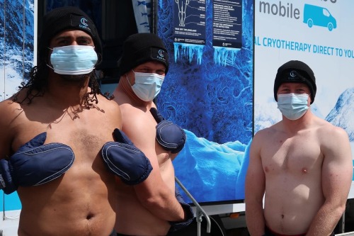 Testosterone Thursday ‍♂️Coventry Rugby Tries Out The Cryo! Woof, Baby!