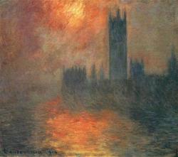 claudemonet-art: Houses of Parliament, Sunset