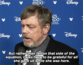 lunadiego:Mark Hamill talks Disney Legend award, Carrie Fisher at D23 Expo 2017