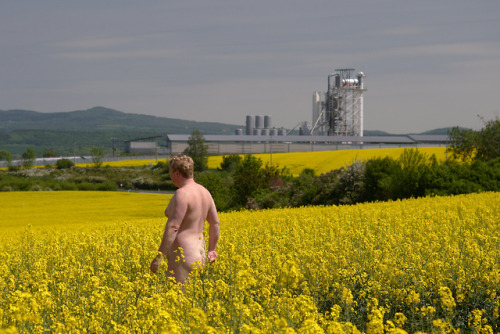 naturistsmile: Today’s lunch break. I am happy for every like or reblog. If you love to be nak