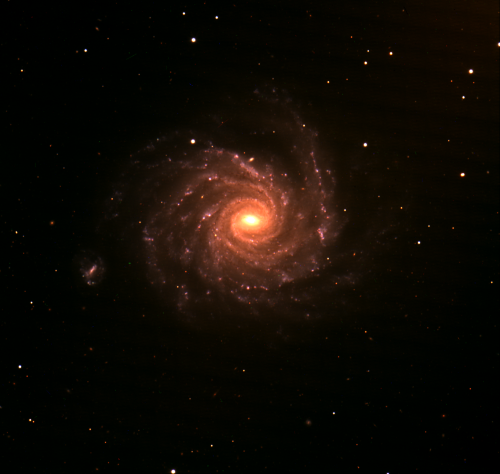 NGC 1232 is a spiral galaxy, seen face on from the DCT. Image by the same team of students who broug