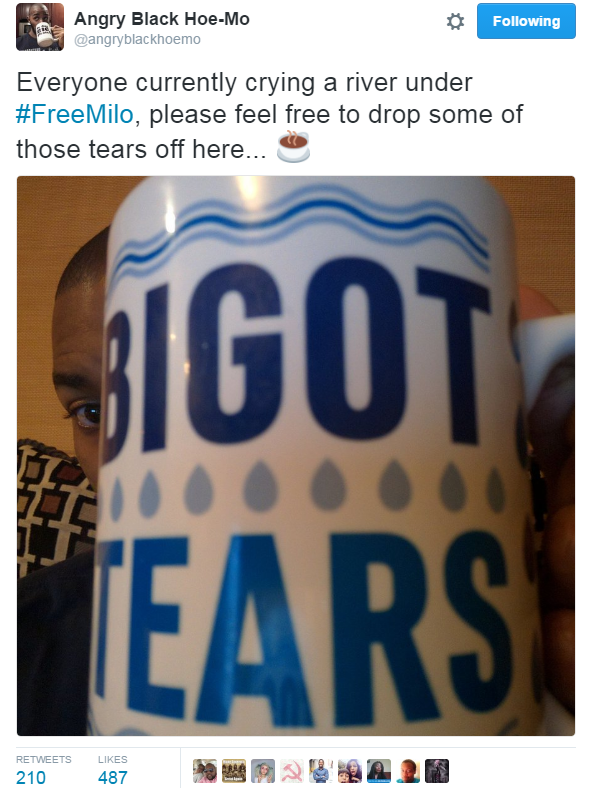 destinyrush:  bellaxiao:  nevaehtyler:  I’m so happy this racist douchebag Milo