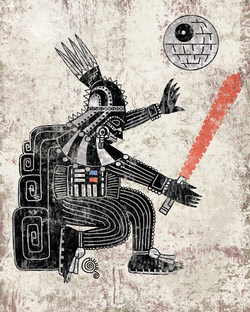 Porn Pics thehauntedrocket:Aztec Star Wars by Jorge