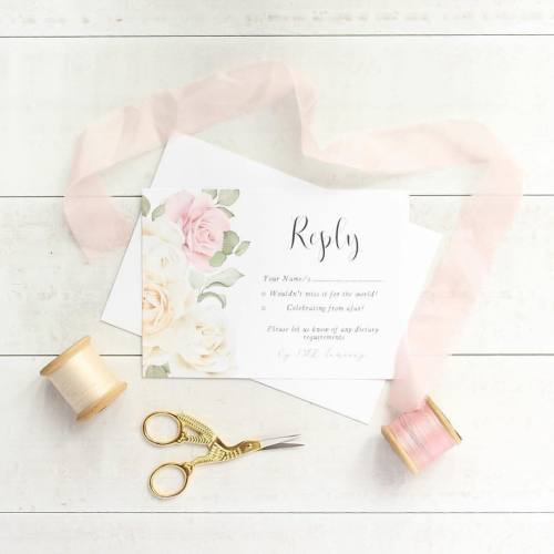 Ensure your guests reply! Personalised with your wording with @belopaperie #weddingstationery #weddi