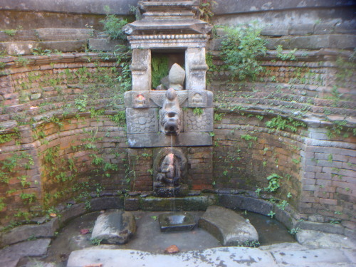 Fountain, Vajrayogini temple at Shanku, Nepal