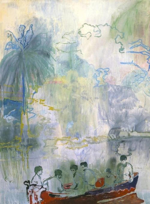 loverofbeauty:  Peter Doig:  Imaginary Boys,  (Pigmentprint  2013)