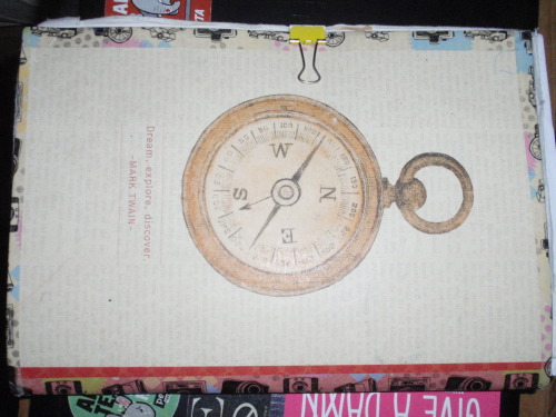 *points Up* This Is The Front Of The Sketchbook Ive Been Carrying Around With Me For About 1 To 2 Years