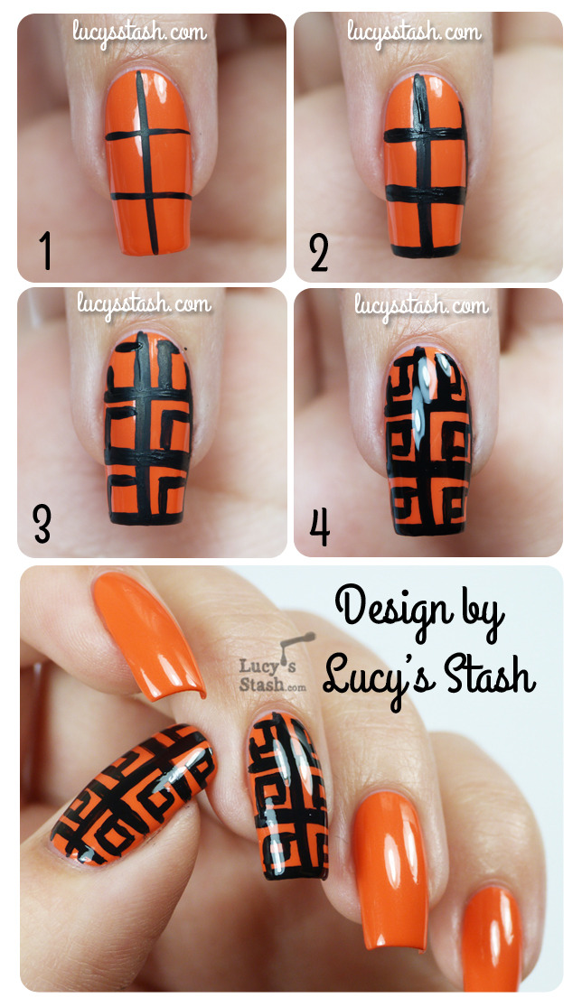 Patterned Zoya Thandie nails with tutorial :) http://bit.ly/192uRm3