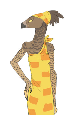 carniscorner:    Another neighbour of Sarissa’s.Actually probably the last, cause otherwise I start losing focus on who’s who in terms of character.Nickname Ade, she’s a crowned eagle, not quite sure how to do her feet yet, but I’m thinking probably