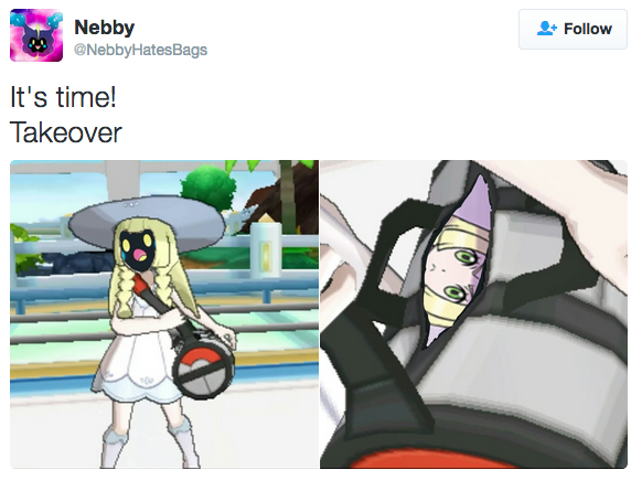 the-future-now: Your new favorite ‘Sun and Moon’ meme: Get in the bag, Nebby