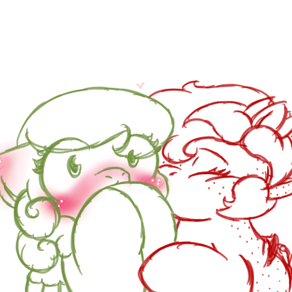 thesweetadventuresofstrawberry:  Smoochers for three pretty little fillies askhoneytail