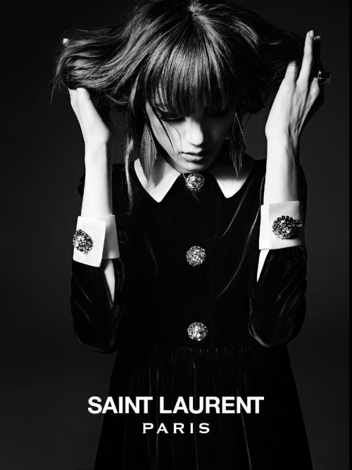 stormtrooperfashion:  Valery Kaufman by Hedi Slimane for the Saint Laurent Fall 2014/Winter 2015 Campaign 