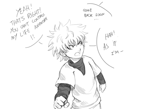 rabiscosetal:  - I’ll go out later! - He’ll still be there… - What?! -..nothing..