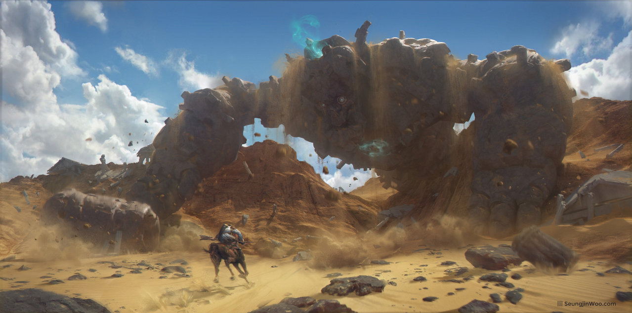 Desert Colossus by moonworker1 