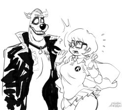 liefeldianabomination: atomsk-00:  liefeldianabomination:  Drawthread: “Velma Robin Meets The Joker” Ruh roh.  Full Res  Thanks again for the colors.  lol XD