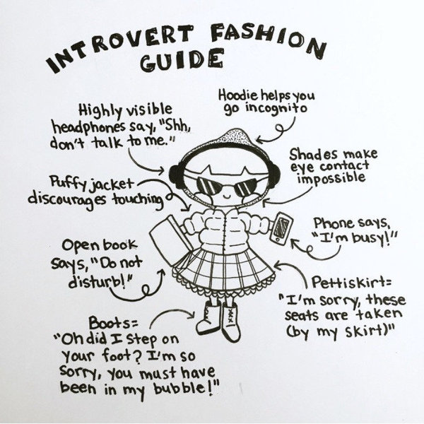 huffingtonpost:  12 Illustrations That Are All Too Real For IntrovertsOften alone,