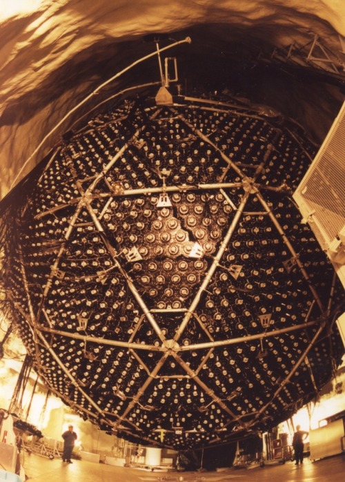 blogmachineimages: The Sudbury Neutrino Observatory, a detector located in a mine that is designed t