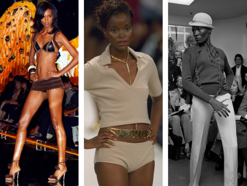 hellyeahblackmodels: Queens from the past Alek Wek, Beverly Peele, Brandi Quiñones, Debra Sha