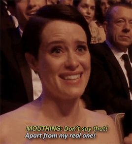 thecrownnetflixuk:Vanessa Kirby accepts Best Supporting Actress with a little help from “big s