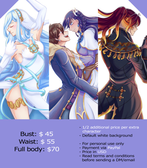 amethystmoon420: Hello! I am open for commissions again! ( *・∀・)ノ゛ Here are my ToS:For personal use 