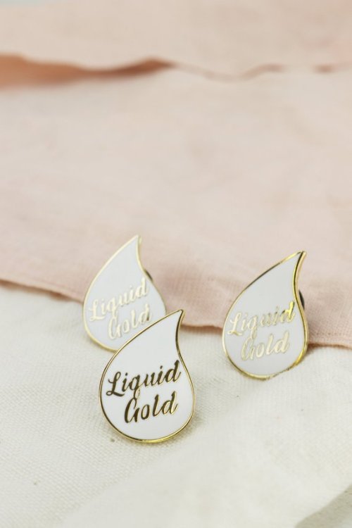 Liquid Gold Pin //milkandmoonuk