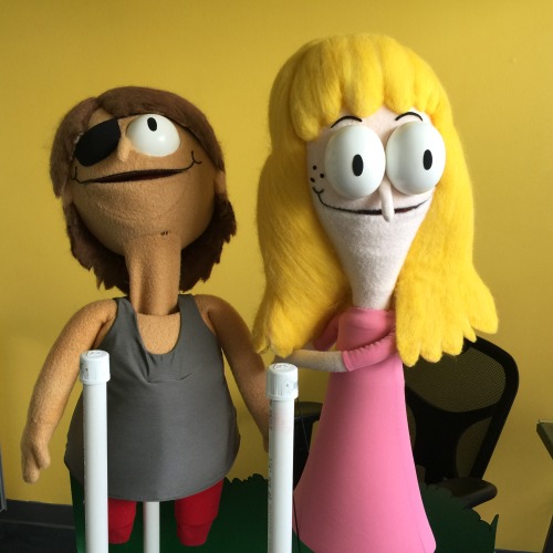 Duuudddeee!! Behind the scenes look at our sanjayandcraig​ puppet show at nickanimationstu