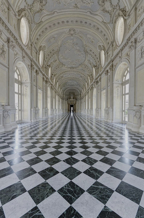 The beautiful “Galleria Grande” in the Palace of Venaria , Piedmont, Italyvia in-qu