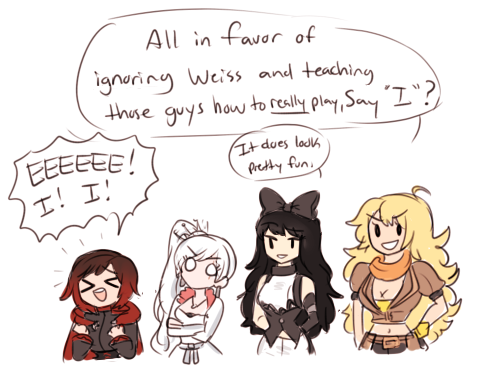 (weiss joins in later and becomes the most ruthless player out of all of them)