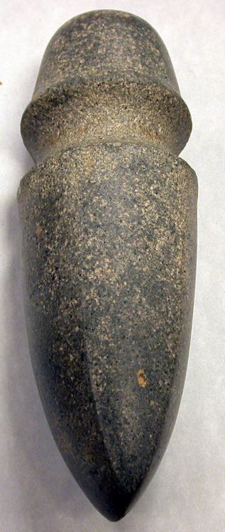 met-africa-oceania: Pointed and Grooved Stone Blade, Metropolitan Museum of Art: Arts of Africa, Oce