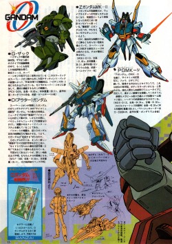 animarchive:  OUT (03/1986) - Mobile Suit O Gundam: Hikari no Newtype.