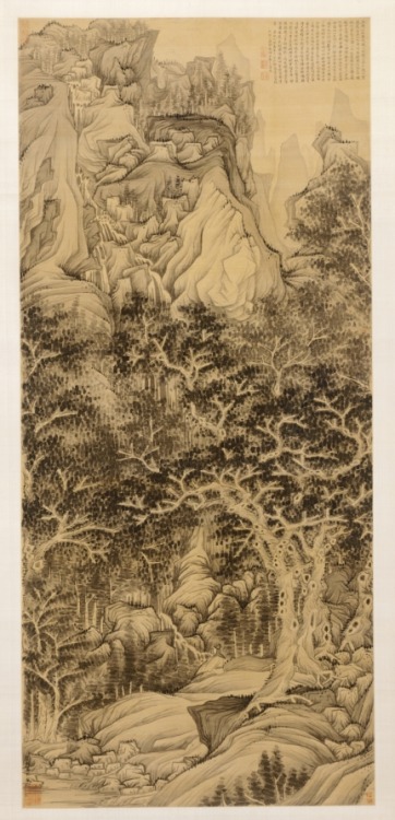 The Mountain of Five Cataracts, Chen Hongshou, 1650, Cleveland Museum of Art: Chinese ArtA unique la