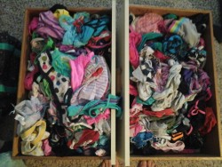 hippyinpanties:  Reorganized my panty drawers.