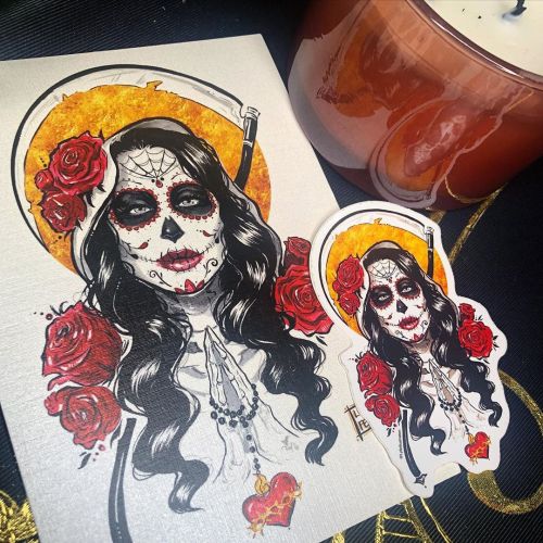❤️Santa Muerte the Goddess of Death, an appropriate 2016 throwback for Day of the Dead/Día de Muerto