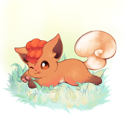 highvoltage923: “At the time of its birth, VULPIX has one white tail. The tail separates into 