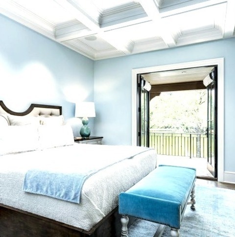 Bedroom MasterLarge French Country Master Medium Tone Wood Floor, Brown Floor And Coffered Ceiling Bedroom